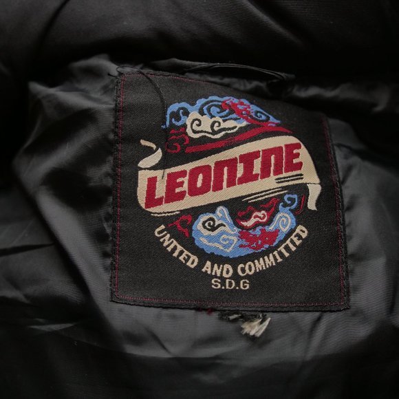LEONINE Men's Puffer Jacket/Winter Bomber Jacket Black SEE DESCRIPTION FOR SIZE - Picture 2 of 9